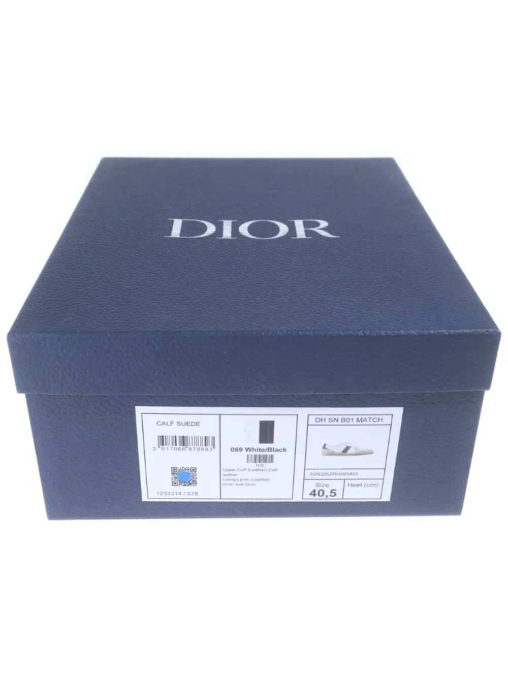 Dior Match Point Suede Replacement Low-Cut Sneakers White Gray Black
